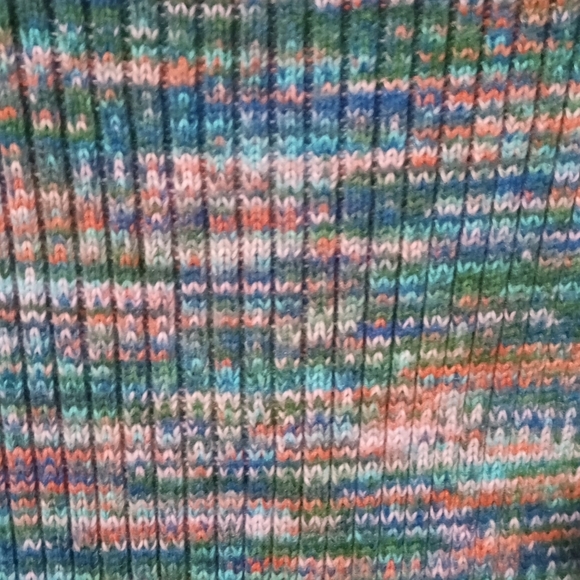 NWOT LOGO by Lori Goldstein Colorful Knit Cardigan - Picture 4 of 4